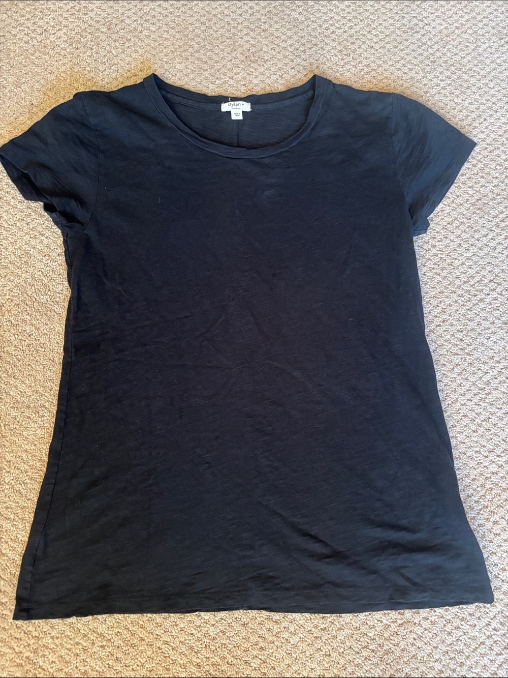 Worn Once dylan Black Short-Sleeve Crewneck Tee